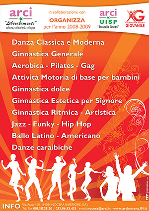 Locandina attività sportive anno 2008-2009