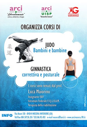 Locandina corso di Judo e ginnastica