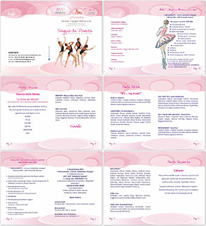 Opuscolo programma saggio danza fine anno 2007