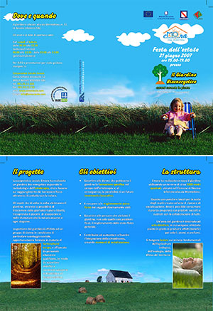 Brochure informativa sul Giardino Bioenergetico