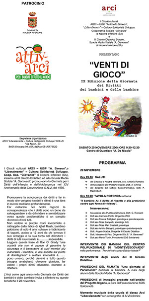 Brochure Edizione 2004