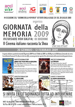Manifesto Ed. 2009 Giornata della Memoria