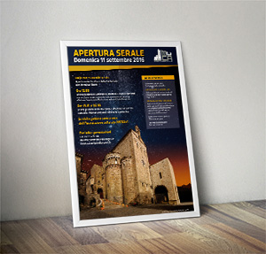 Mockup della locandina dell'evento.