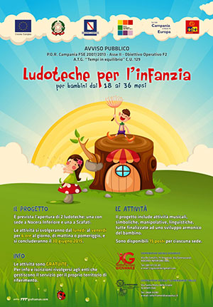 Manifesto progetto integrativo Ludoteche per l'infanzia