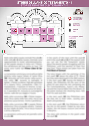Pannello bilingue sulle storie dell'Antico Testamento (Parte 1)