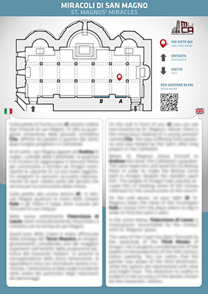 Pannello bilingue sui Miracoli di San Magno