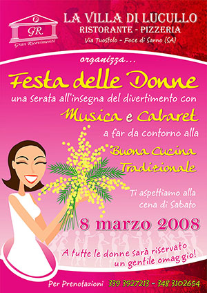 Volantino evento Festa delle donne