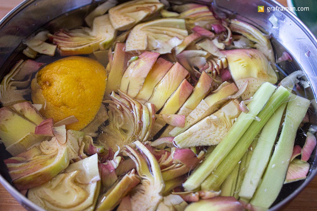 Arrosto di tacchino ripieno di carciofi