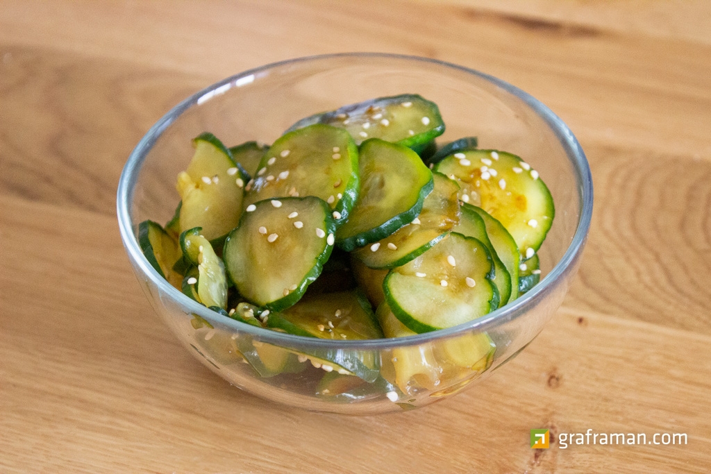 Insalata di cetrioli alla giapponese