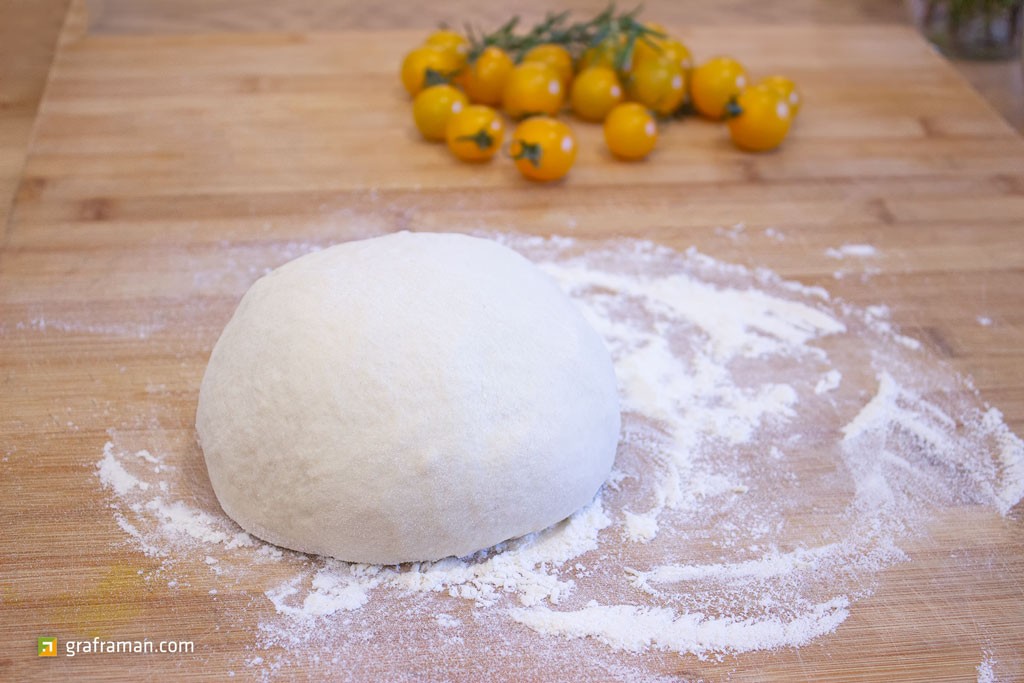 Focaccia con pomodorini gialli