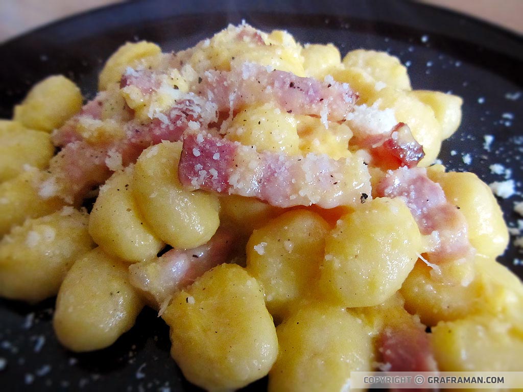 Gnocchi di patate alla carbonara