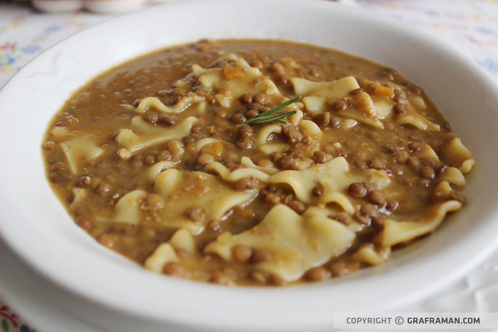 Pasta e lenticchie