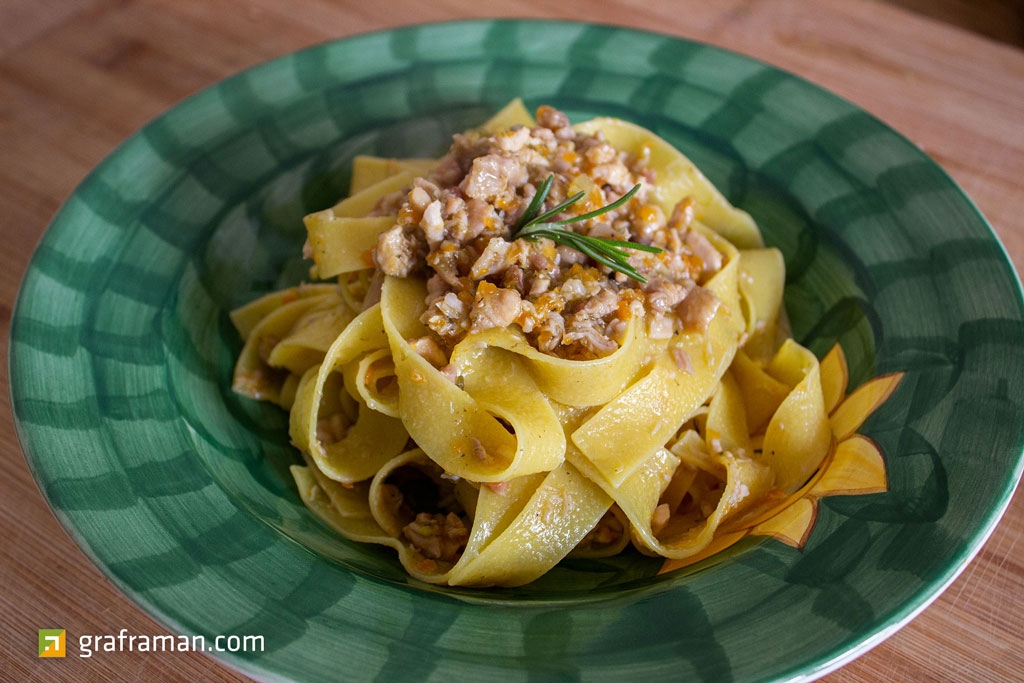 Pappardelle al ragu bianco di coniglio