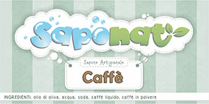 Etichetta adesiva sapone al caffè