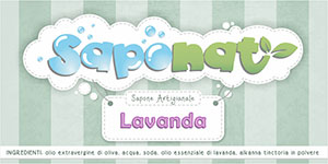 Etichetta adesiva sapone alla lavanda
