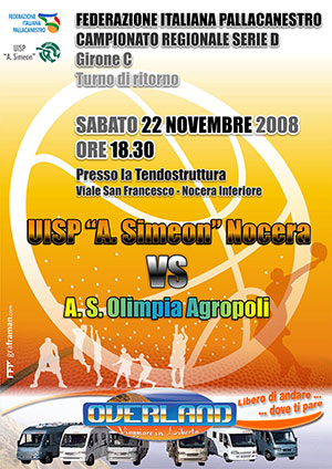 Locandina incontro basket
