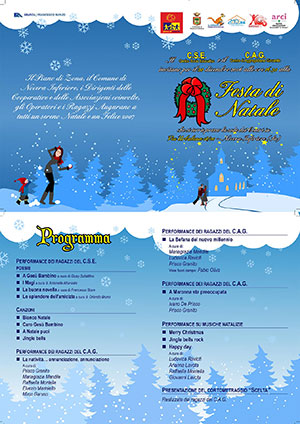 Brochure per la festa di Natale