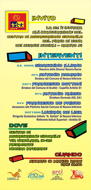 Invito per inaugurazione CAG