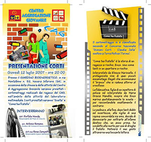 Invito proiezione cortometraggio
