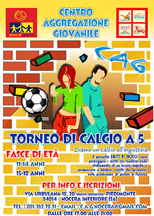 Locandina informativa Torneo calcio a 5