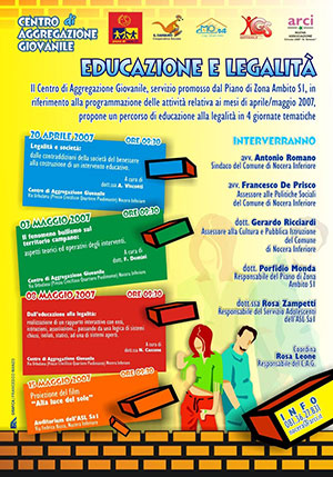 Locandina informativa giornate tematiche su Educazione e Legalità