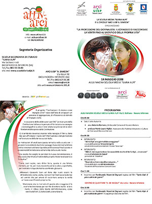 Brochure evento della I Edizione del progetto Confrontarci