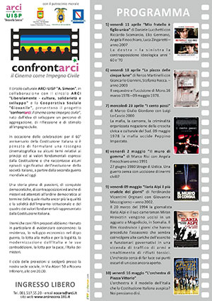 Locandina I Edizione del progetto Confrontarci