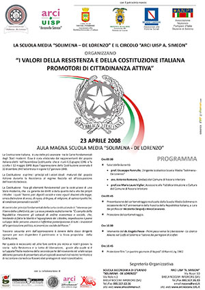 Locandina evento della I Edizione del progetto Confrontarci
