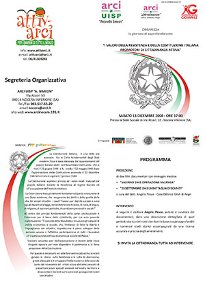 Brochure evento della II Edizione del progetto Confrontarci