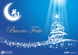 Cartolina di auguri per Alleanza Assicurazioni