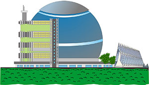 Schizzo progetto edificio