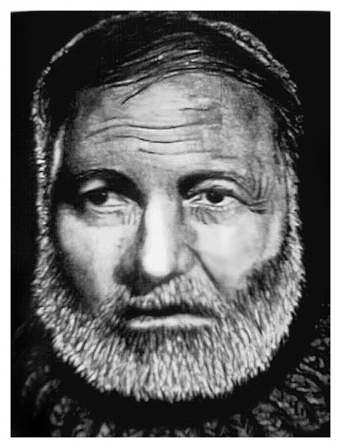 Matita, ritratto di Ernest Hemingway