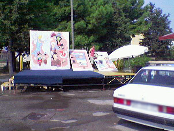 Tempera, scenografia spettacolo su Pinocchio