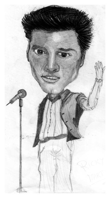 Matita, caricatura Ricky Martin
