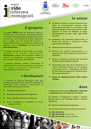 Locandina informativa progetto Iride