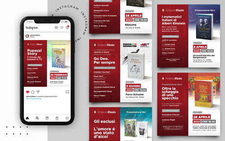Locandine presentazione libri social