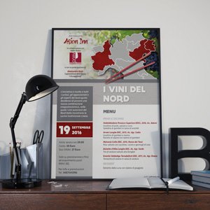 Locandina evento "I vini del Nord"