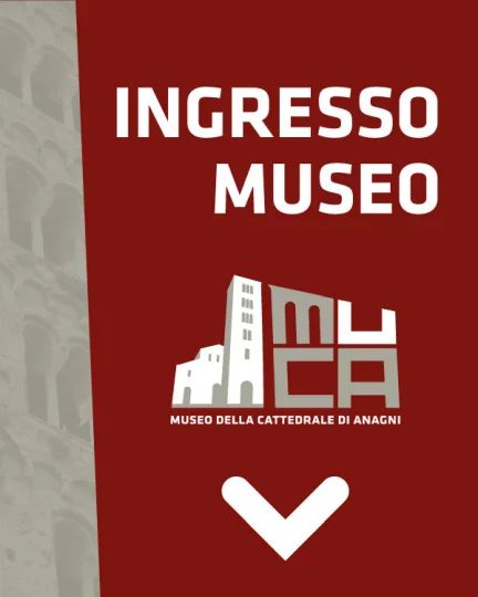 Banner informativo indicante l'ingresso del Museo