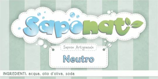 Etichetta adesiva sapone neutro
