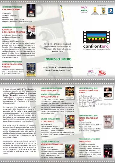 Brochure I Edizione del progetto Confrontarci
