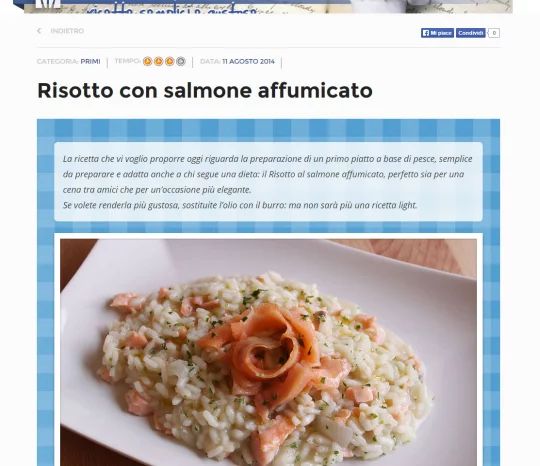 Esempio di ricetta
