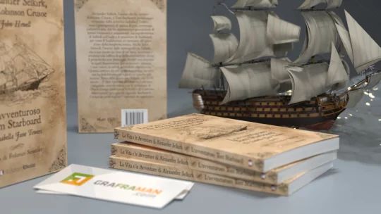 Ricostruzione 3D del libro
