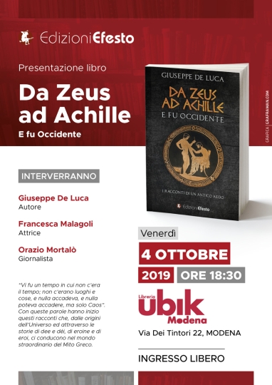 Locandina evento di presentazione libro
