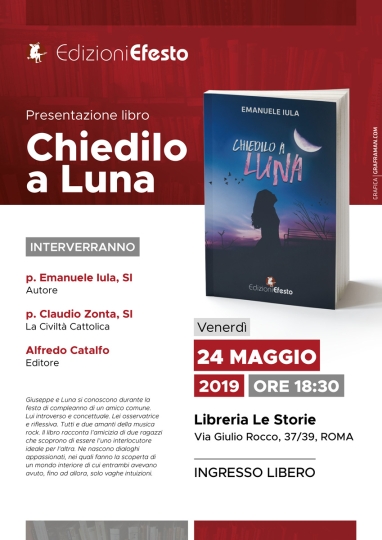 Locandina evento di presentazione libro