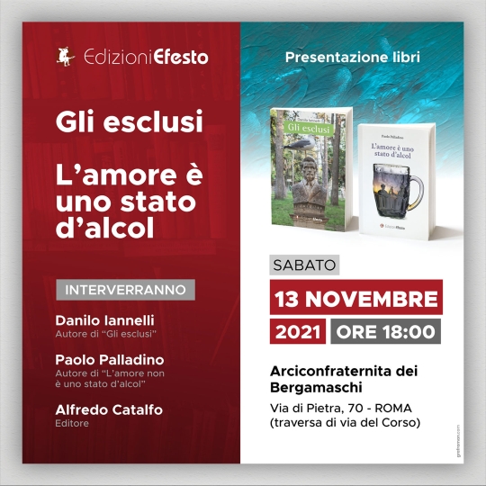 Locandina evento di presentazione libro
