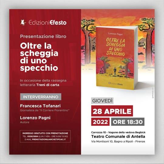 Locandina evento di presentazione libro
