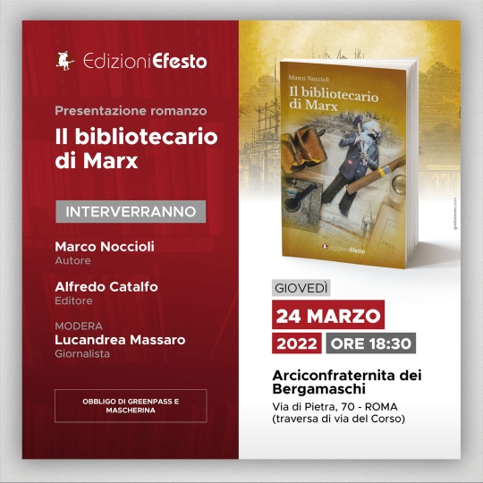 Locandina evento di presentazione libro
