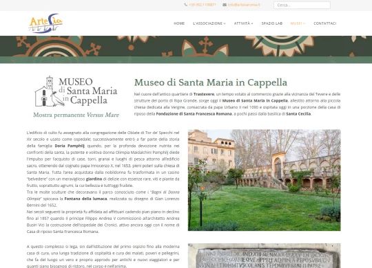 Pagina del Museo di Santa Maria in Cappella
