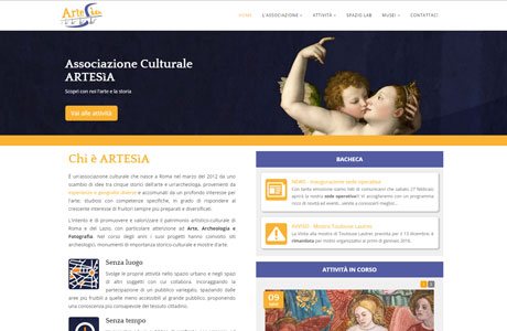 Sito web Associazione Culturale Artesìa Roma