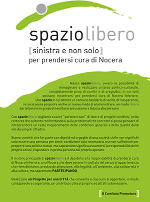 Locandina programma Spazio Libero Nocera